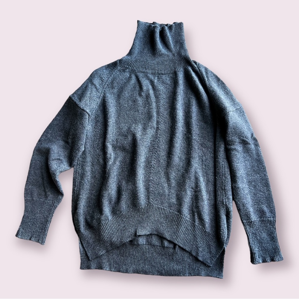 ⛄️FREE w/bundle❗️cashmere sweater ladies winter baggy turtleneck - Picture 12 of 13
